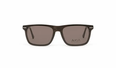 Montura con clip AXIA Clip Bosque, verde bosque oscuro · clip humo, vista frontal con clip solar
