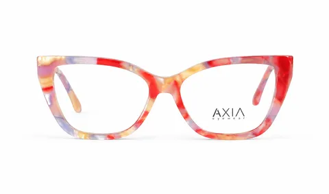 Armazón óptico AXIA Coral, coral multicolor, vista 1