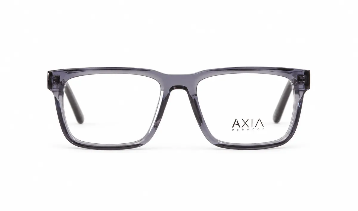 Armazón óptico AXIA Negro, negro · detalle azul, vista 3