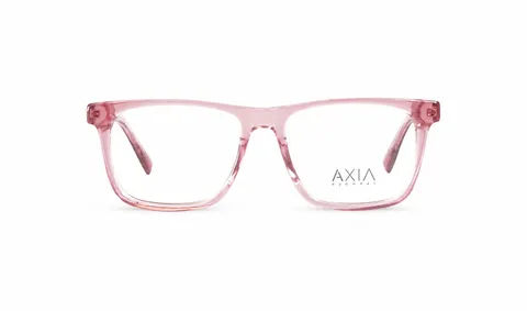 Armazón óptico AXIA Rosa Cristal, rosa translúcido, vista frontal