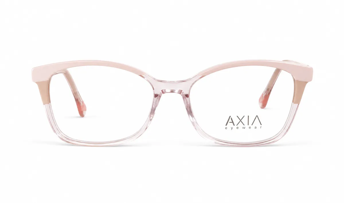 Armazón óptico AXIA Rosa, rosa translúcido, vista 1