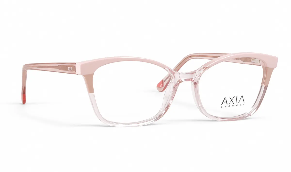 Armazón óptico AXIA Rosa, rosa translúcido, vista 2